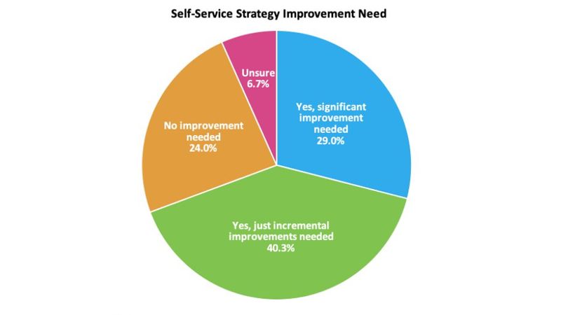 self-service-strategy-pie-chart