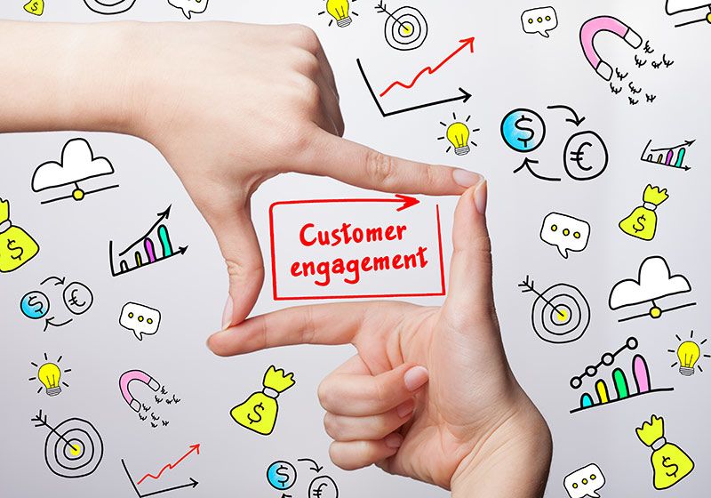 Customer engagement management concept art/image