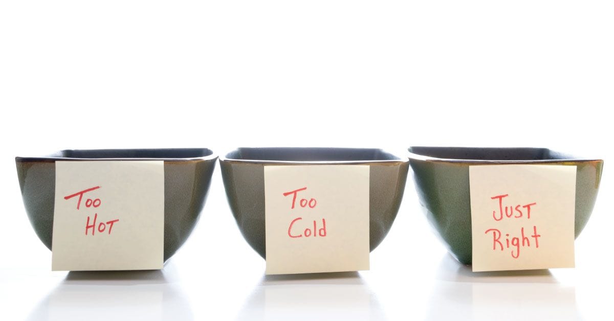 The Goldilocks principle of forecasting Finding a balance that’s just