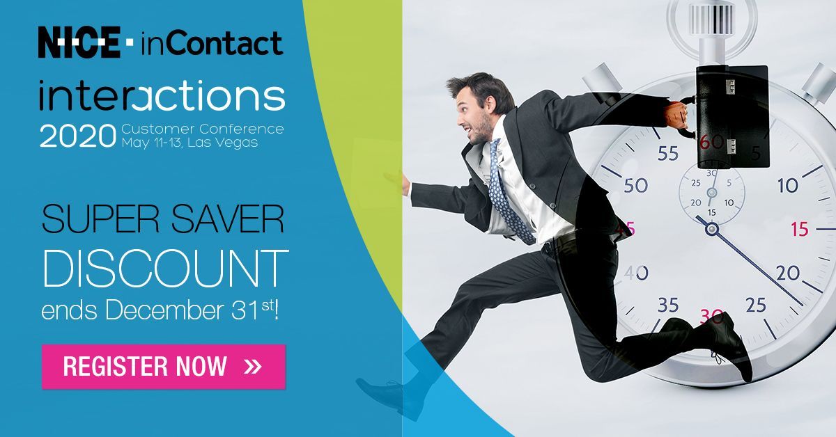 Enjoy the Super Saver Rate for Interactions 2020
