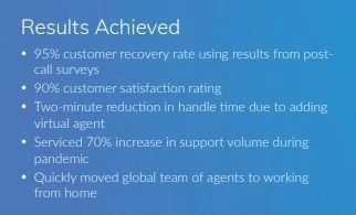 DSW Call Center Results