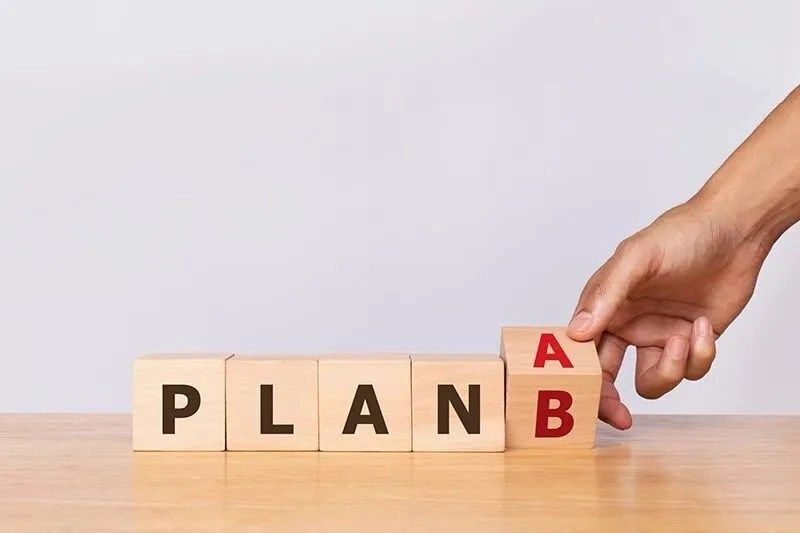 Hand flip wooden cube word plan
