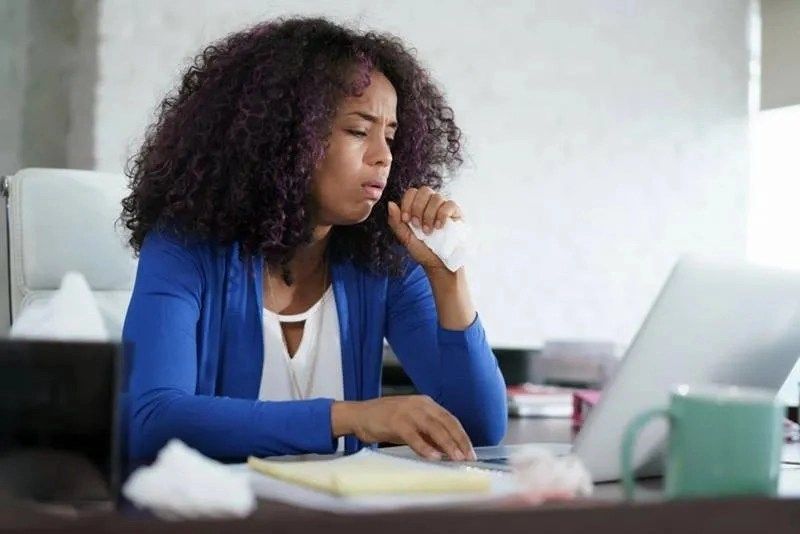 call center agent works from home all the time especially when they are sick