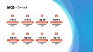 NiCE INCONTACT RECOGNIZED IN EIGHT DIFFERENT CATEGORIES IN G2’S “BEST OF” 2021 SOFTWARE AWARDS