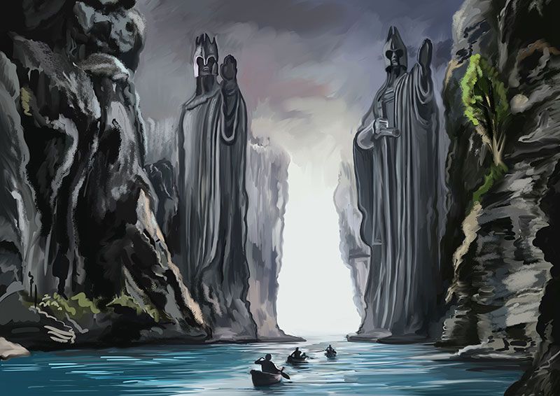 Landscape image Lord of the Rings