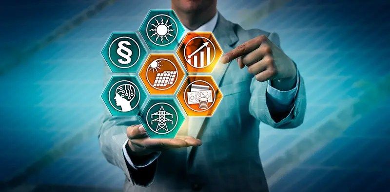 Investor predicting economic growth
