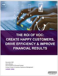 The ROI of VOC Report Aberdeen