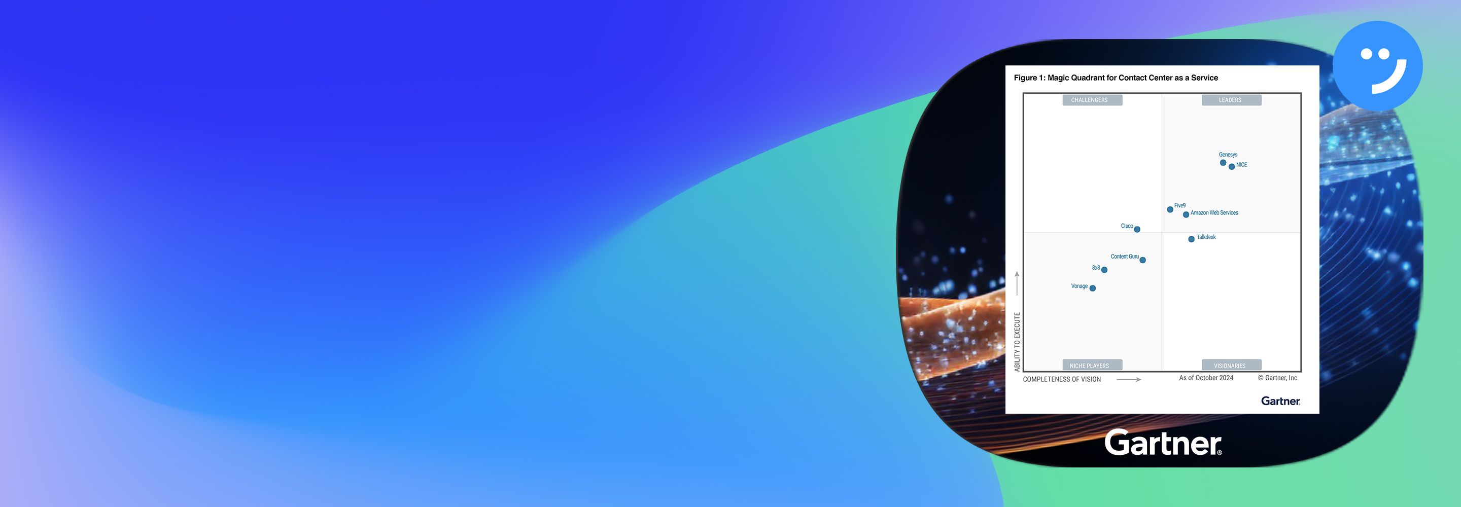 2024 Gartner® Magic Quadrant™ CCaaS Leader banner