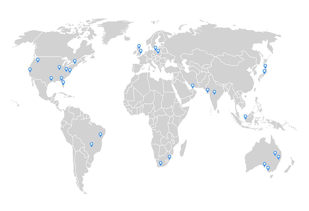 Global Voice Coverage map