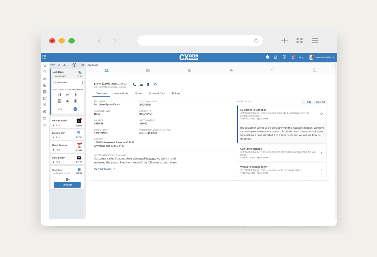 Agent Workspace Software | NiCE