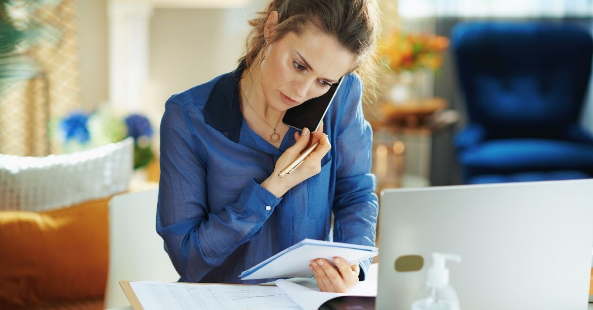 Supervisor coaches call center agent based on quality management analytics during work from home.