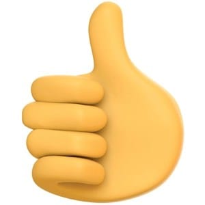 thumbs gesture illustration like finger sign