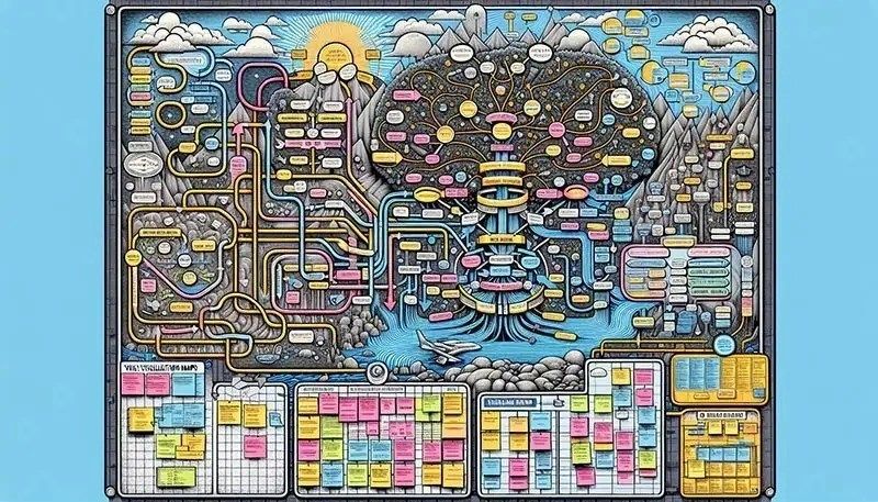 Illustration of visualizing workflows using flowcharts and diagrams