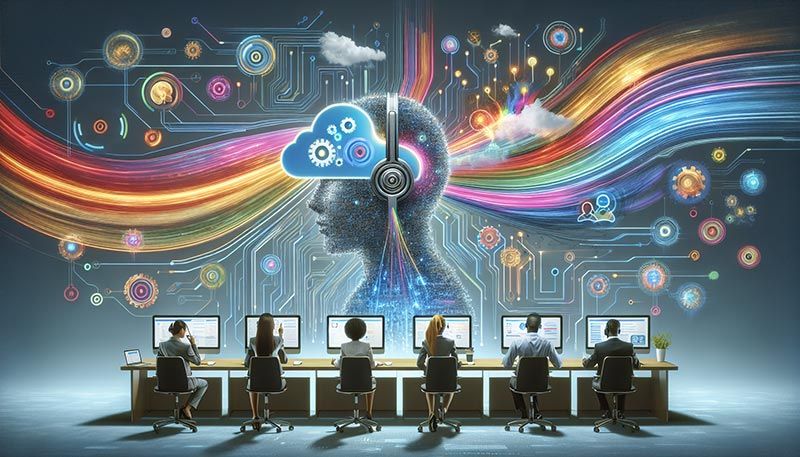 An illustration of implementing generative AI in customer support.