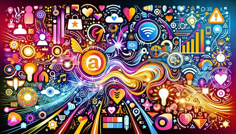 An illustration representing case studies of successful AI personalization.