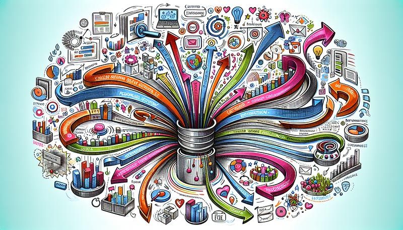 An illustration showing how customer data can be leveraged for hyper personalization strategies.