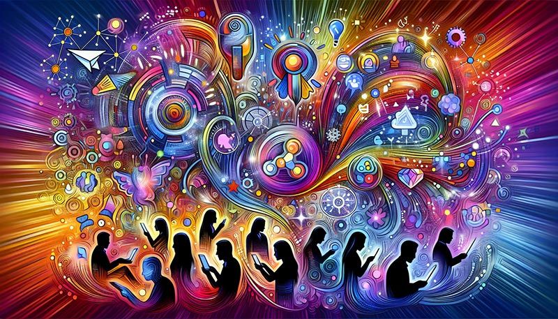 An illustration showing the concept of AI personalization in customer experience.