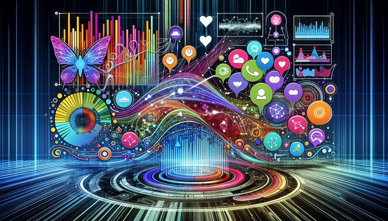 An illustration showing the process of gaining valuable insights from voice AI data.