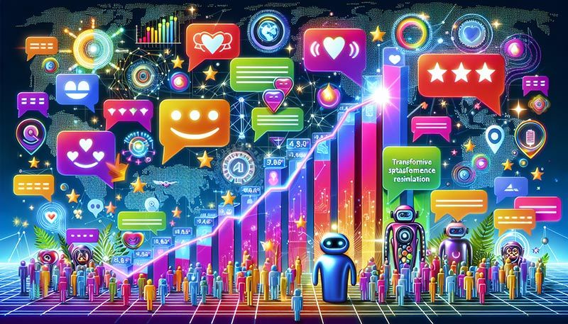 Illustration showcasing success stories of AI-driven customer experience personalization.