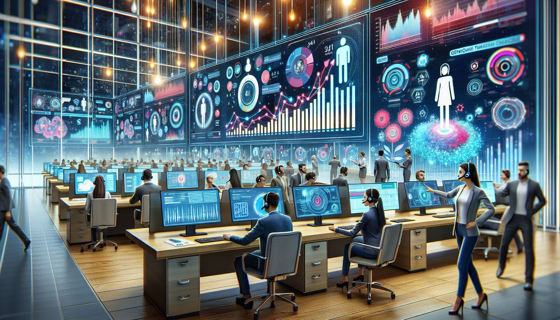 Visual representation of leveraging NICE Ltd. solutions for enhanced contact center analytics.