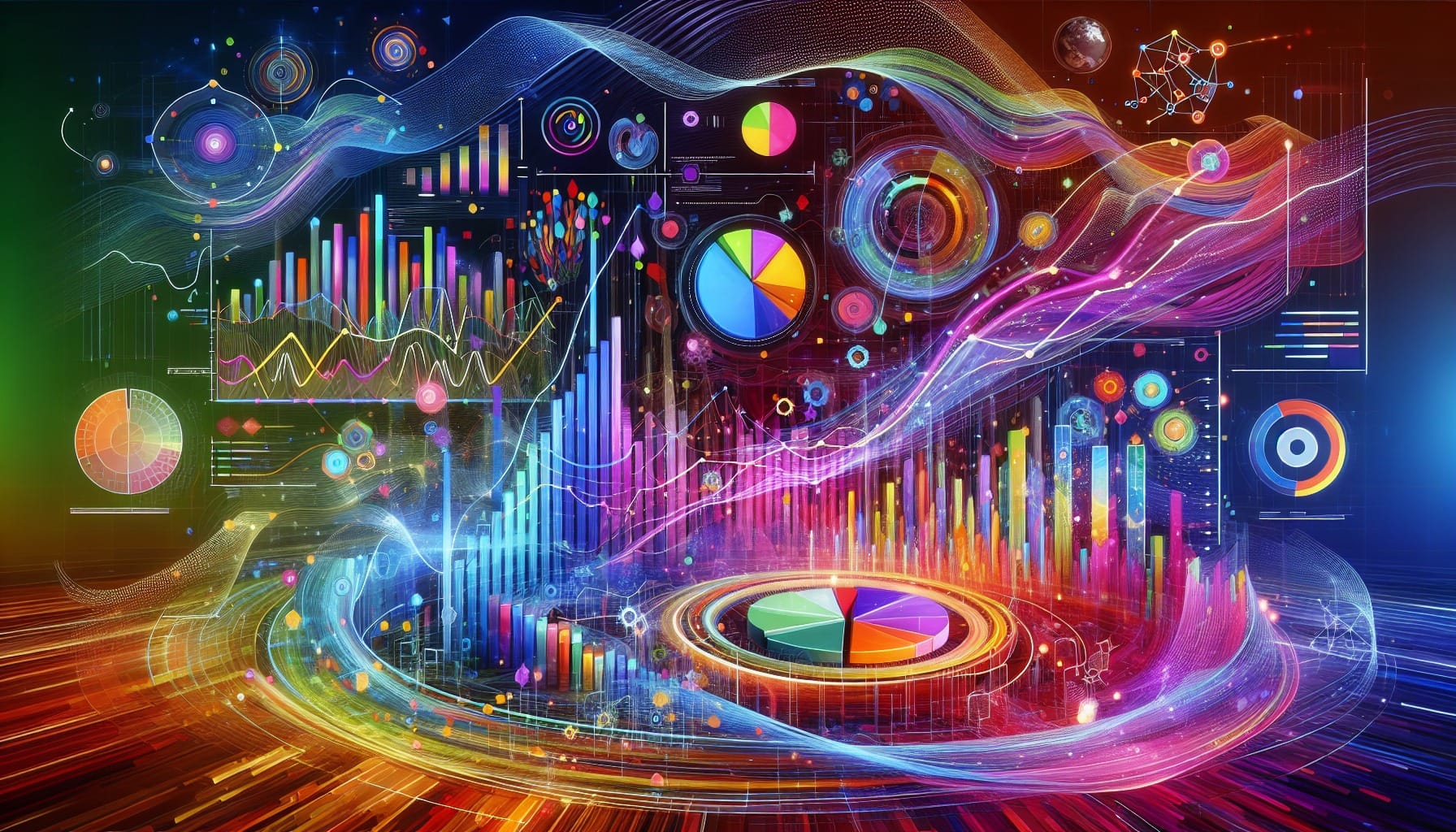 An illustration depicting real-time customer insights, showcasing various data points and analytics.