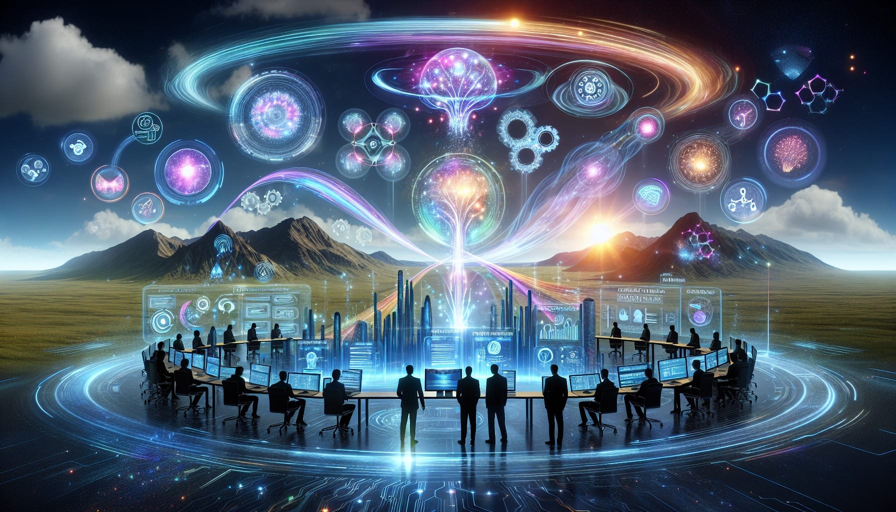 Illustration demonstrating how AI enhances test automation.