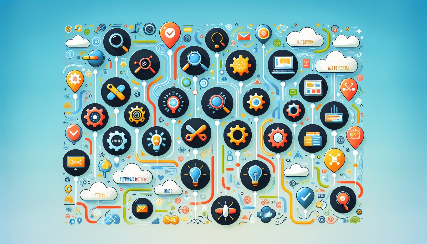 A visual overview of popular AI-powered testing tools.