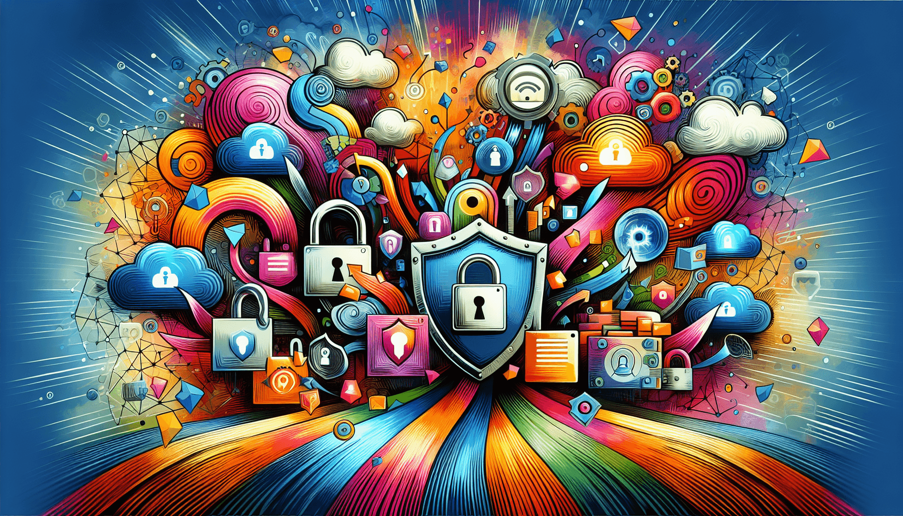 An illustration depicting various strategies for securing customer information, emphasizing data protection.