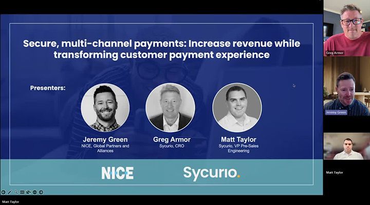 NiCE Sycurio Webinar thumbnail