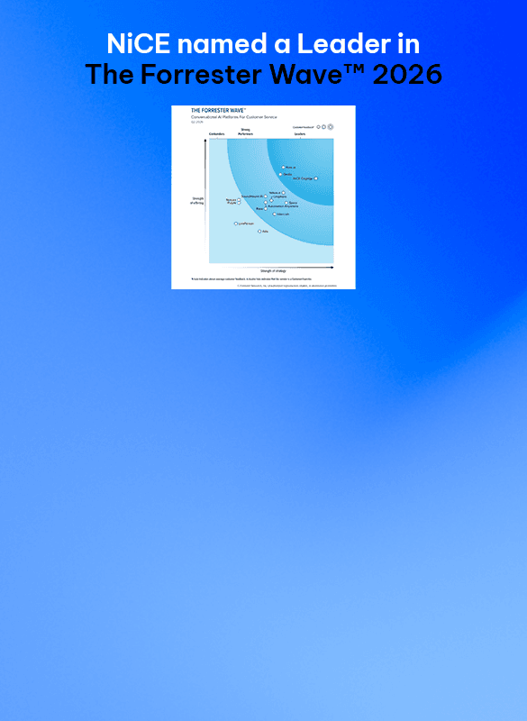NiCE Cognigy has been recognized as a Leader in The Forrester Wave™ 2026: Conversational AI Platforms for Customer Service Q2 2026